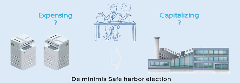 De minimis Safe harbor election